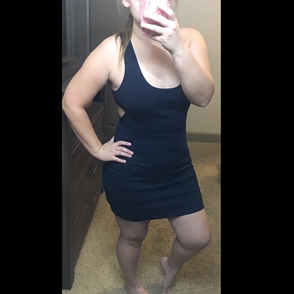 silence + noise Dresses & Skirts - 5 for $25 Sale! Silence & Noise navy blue cutout